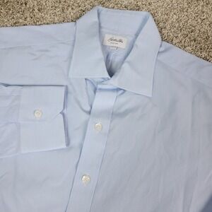 Hamilton Mens Large Blue Button Up Long Sleeve